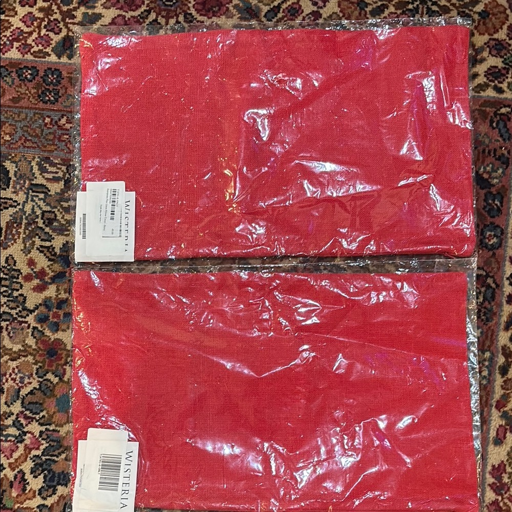 NWT Wisteria Lot of 2 Linen Pillow covers